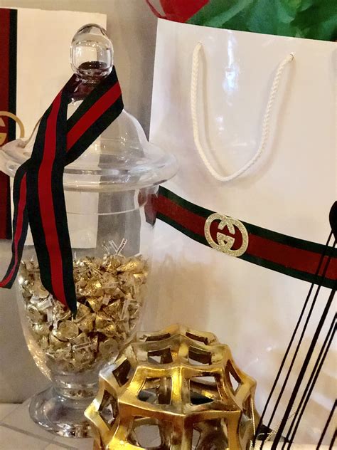 gucci party favors|Gucci party decorating ideas.